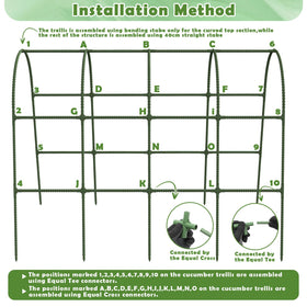 Tetutor compatible netting supports cucumbers, tomatoes, beans, grapes