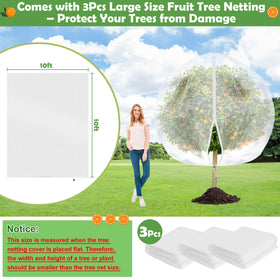 Tetutor netting zipper opening enabling quick pruning and harvesting.