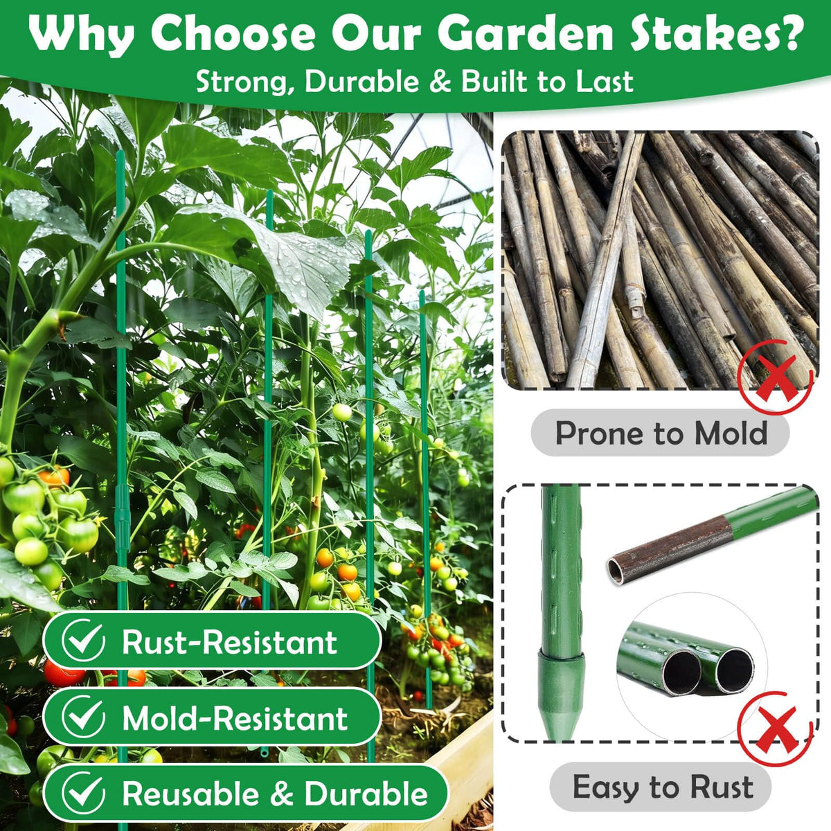 Tetutor rotating clips secure stems for stable growth and easy adjustments
