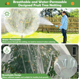 Tetutor see-through mesh view shows air and water passing for healthy growth.
