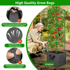 Adjustable height system from 13.78 to 55.12 inches supports plant growth stages.
