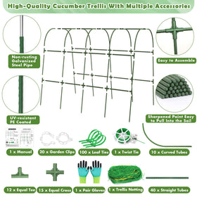 Tetutor U-frame stability for garden trellis supports strong climbing plants