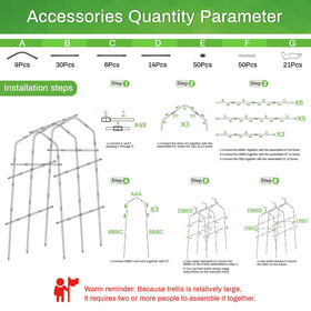 Tetutor garden arch trellis anchors vegetables and fruits for higher yields.