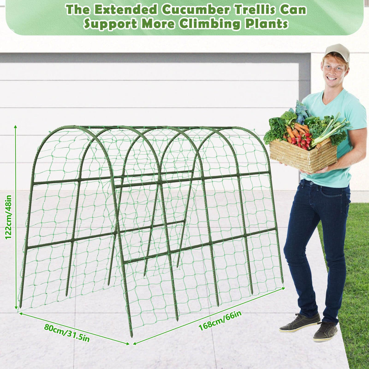 Tetutor weatherproof trellis resists rain and heat for longer use