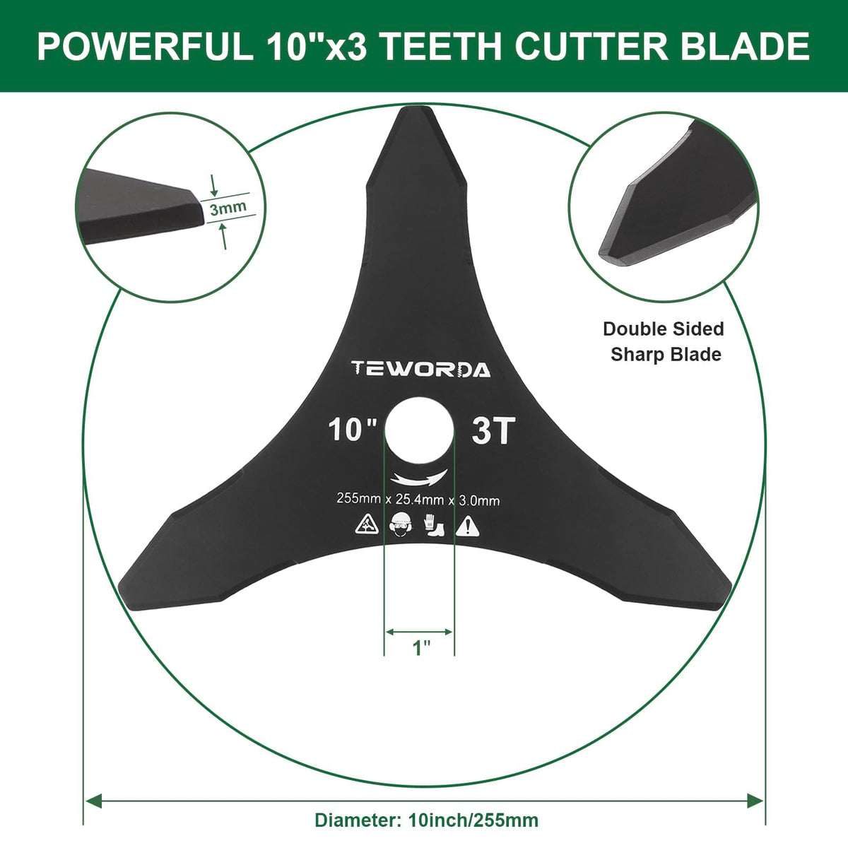 TEWORDA adapter kit compatible with Stihl and Husqvarna for quick blade changes.