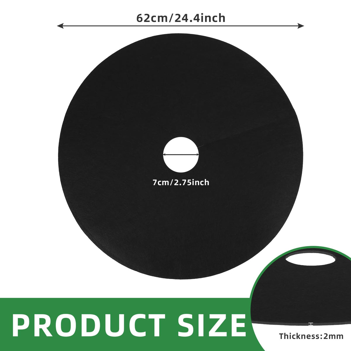 Tezhile non-woven fabric closeup shows breathable material retaining moisture for roots