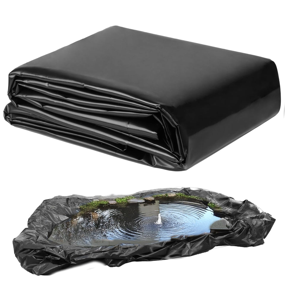 Tezhile pond liner 13x17ft laid flat for koi ponds and water gardens