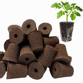 TEZKOLES hydroponic sponge pods ready for clean, mess-free seed starting in indoor gardens.