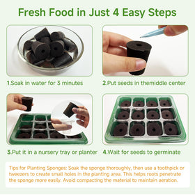 TEZKOLES long shelf life and mess-free storage for quick garden setup.