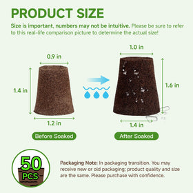 TEZKOLES natural peat-coconut coir growth medium provides air-water balance for healthy roots.
