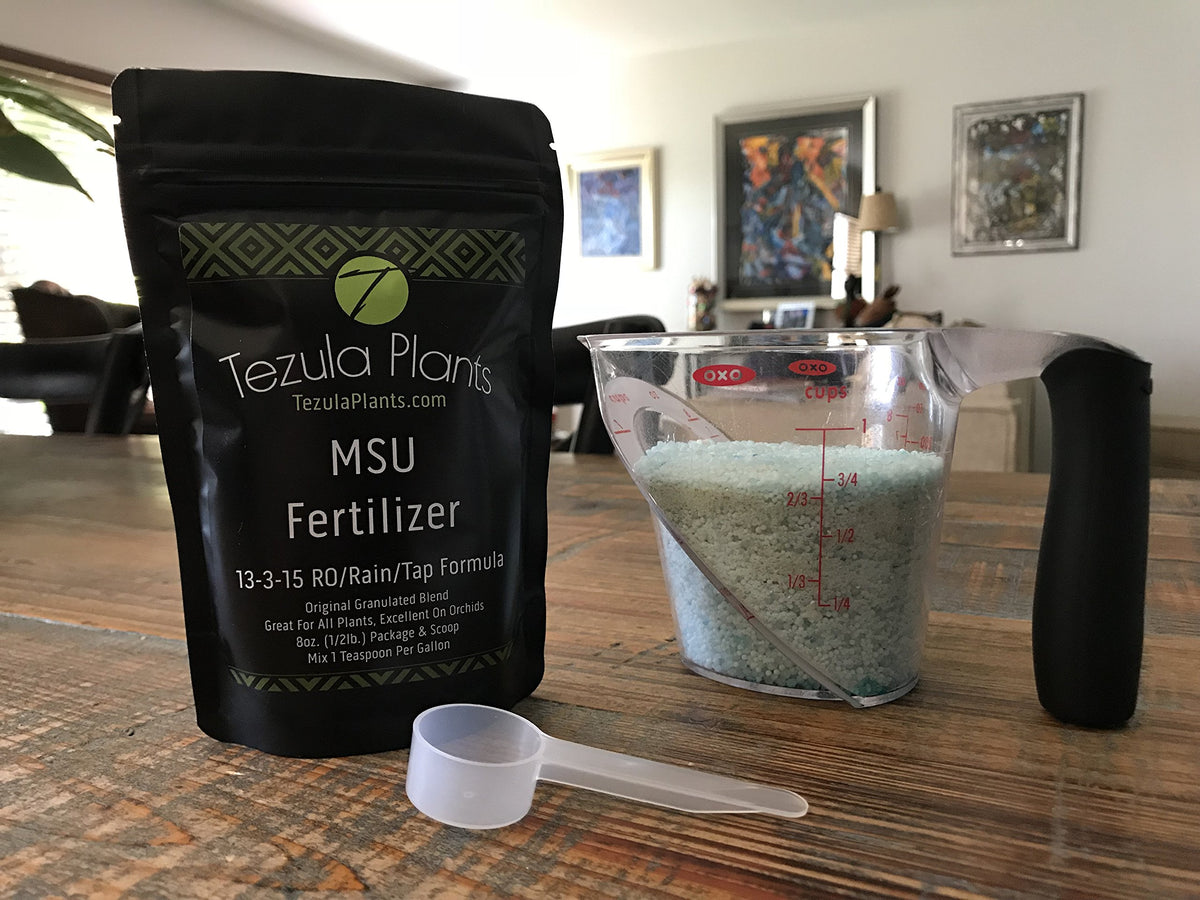Tezula Plants MSU Orchid Fertilizer 13-3-15 scoop included for precise dosing