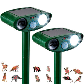 TFKK solar animal repeller with motion-detection sensor for proactive wildlife deterrence in yards
