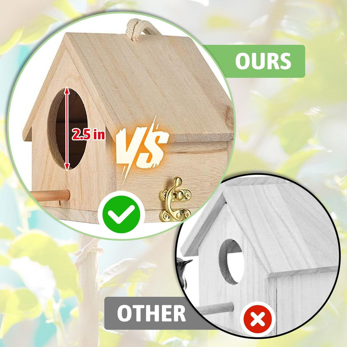 Tfwadmx decorative birdhouse in a fairy garden scene for outdoor charm