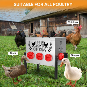 TGEYD rainproof cover and seal protect feed from moisture