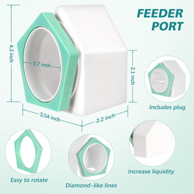 Tgeyd rainproof lid shields feed and water from rain and debris