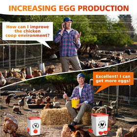 Tgeyd spill-free feed ports keep the coop tidy