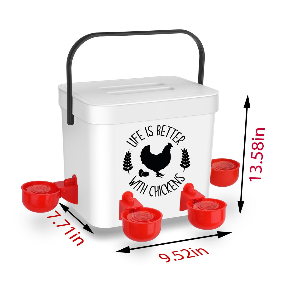 Tgeyd waterer cups for birds support chickens, ducks, and geese in one unit