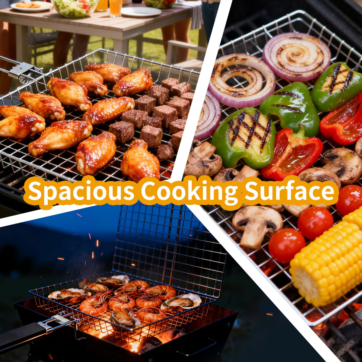 TGpao gift-ready BBQ basket ideal for grilling enthusiasts