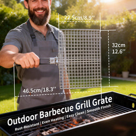 TGpao stainless steel fish basket close-up highlighting rust-resistant build