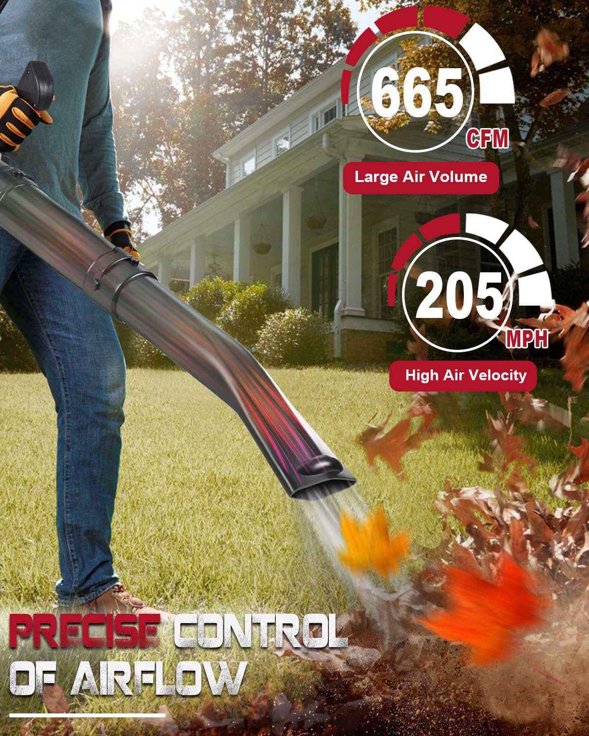 Thalorus 63cc nozzle detail showing precise air jet and reach