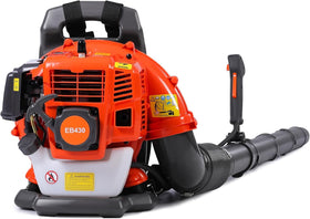 Thalorus backpack blower with cushioned harness for comfortable extended use.
