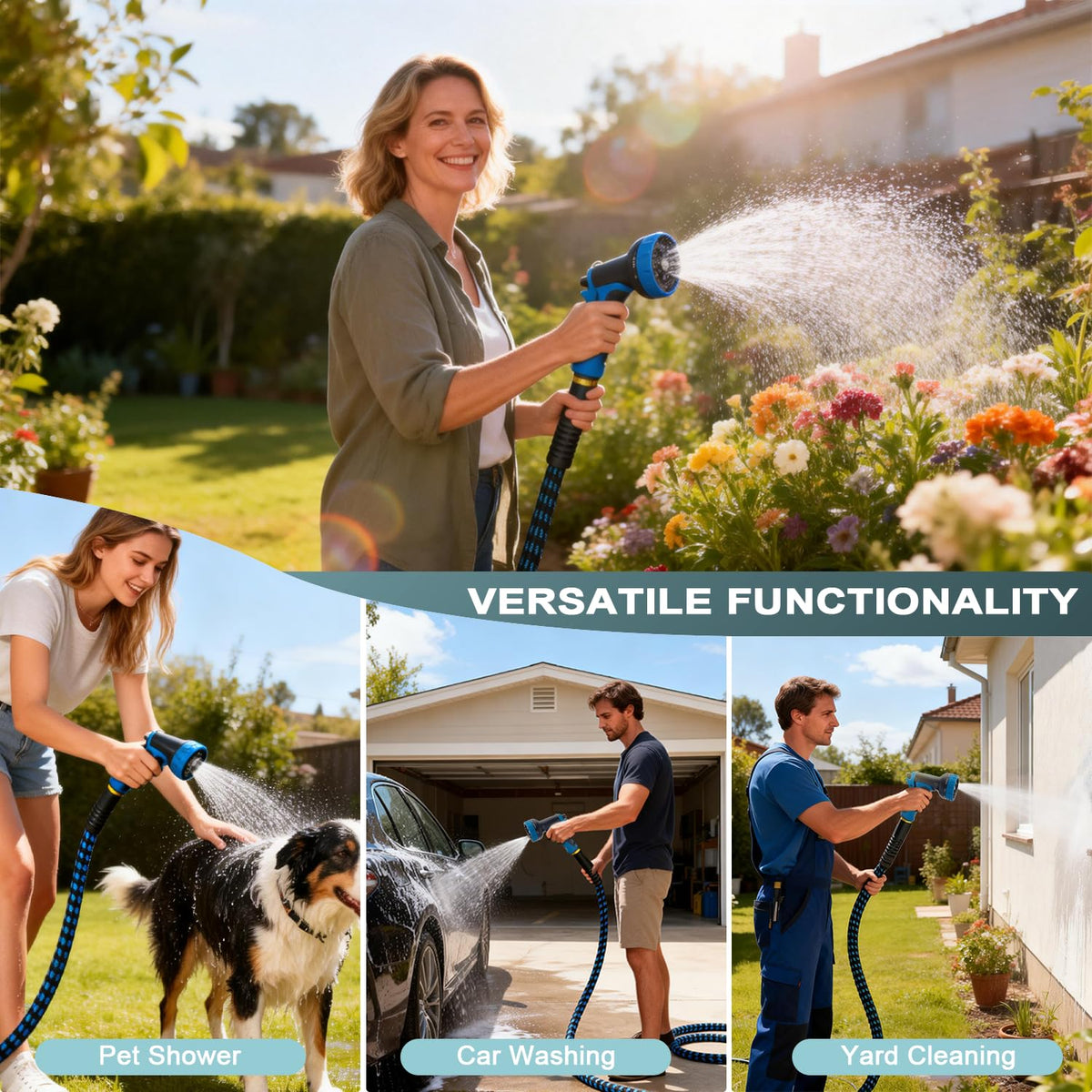 Thanlyn durable and abrasion-resistant hose ideal for yard and car wash.