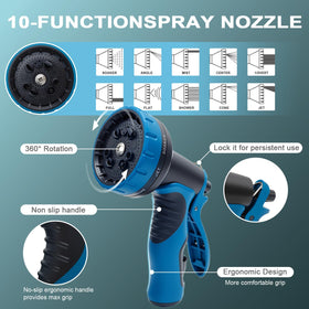 Thanlyn garden hose 50ft fits standard fittings for quick setup.