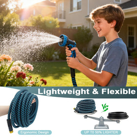 Thanlyn non-expandable water hose construction minimizes expansion under pressure.
