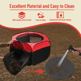 TharroCotte pop-up chick brooder setup enables quick assembly and portability.