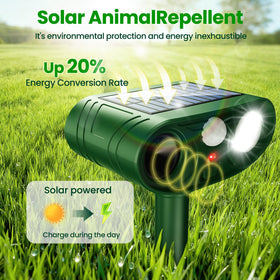 Thcritter 2026 LED indicators image shows charging status and active deterrent.