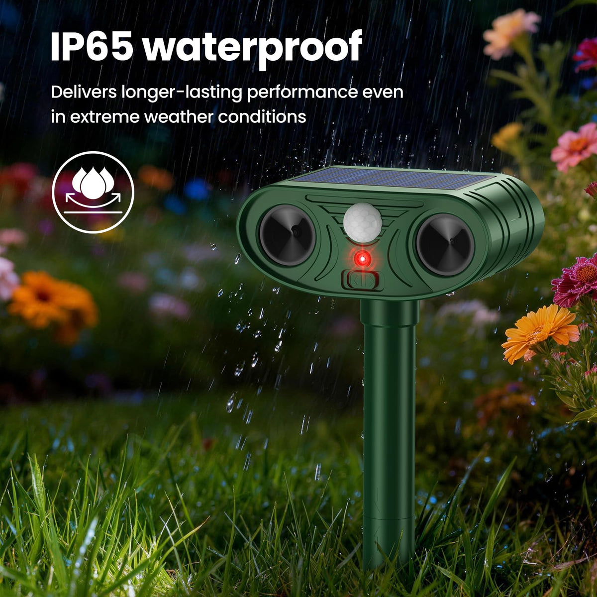 Thcritter ABS-housing endures rugged outdoor conditions.