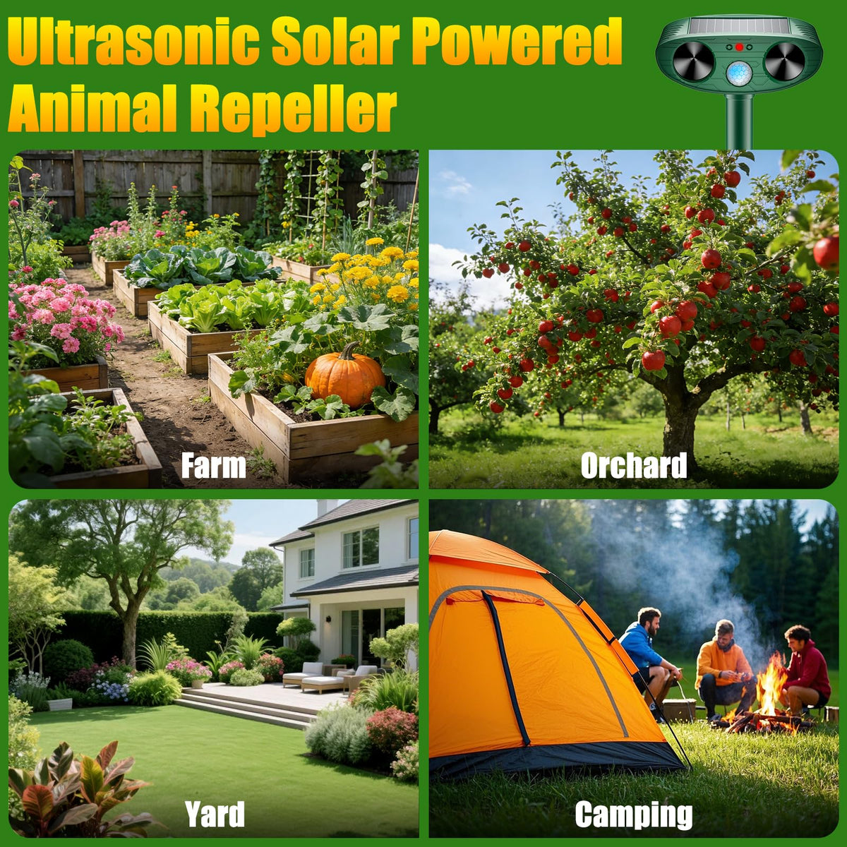 Thcritter easy installation at 9 to 10 inches above ground optimizes coverage