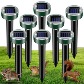 Thcritter round-head deterrent front view protects lawns from burrowing pests.