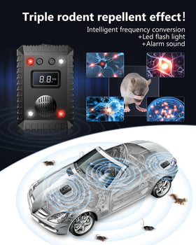 Thcritter under-hood deterrent demonstrates compact design for secure engine bay placement.
