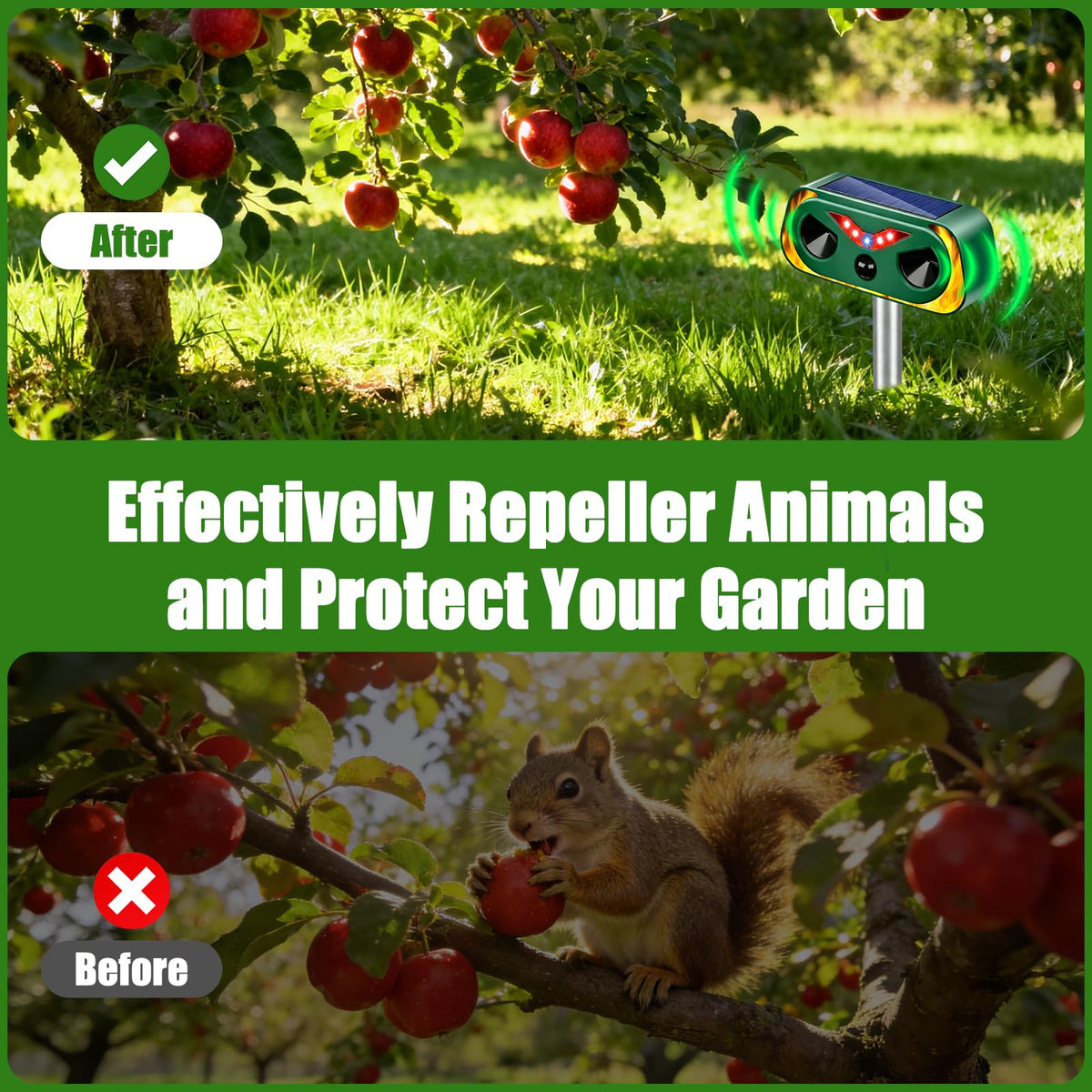 Thcritter yard installation on fence, wall, or ground versatility