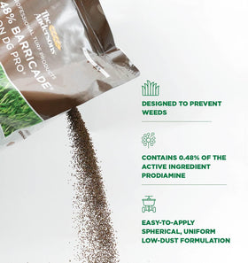 Prodiamine active ingredient in Barricade for professional-grade weed prevention.