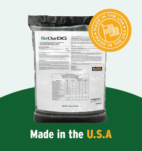 The Andersons BioChar DG granules blend with potting mix.