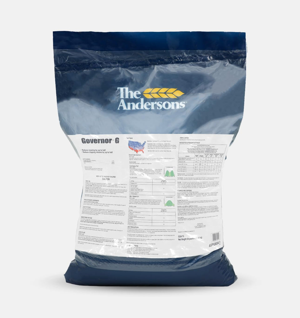 The Andersons Governor G granular regulator bag for up to 20,000 sq ft coverage.