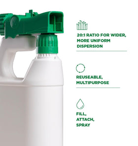 The Andersons K1 spray head delivers wider, uniform dispersion.