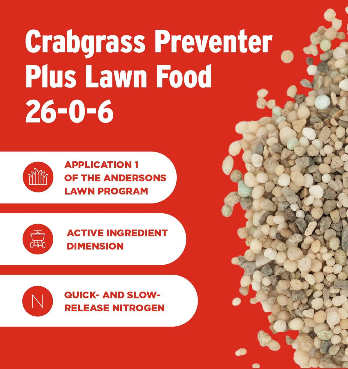 The Andersons lawn fertilizer delivers quick and sustained green-up