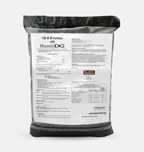 The Andersons PGF 16-0-8 fertilizer bag ready for uniform spread.