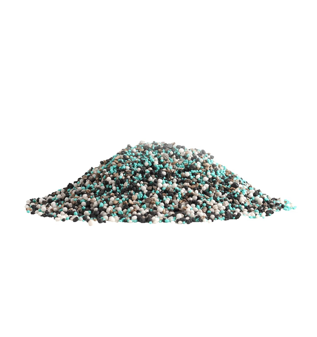 The Andersons PGF 16-0-8 granules dispersing evenly for precise application.