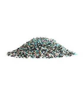 The Andersons PGF 16-0-8 granules dispersing evenly for precise application.