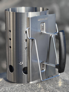Stainless steel chimney starter dimensions for stable ignition