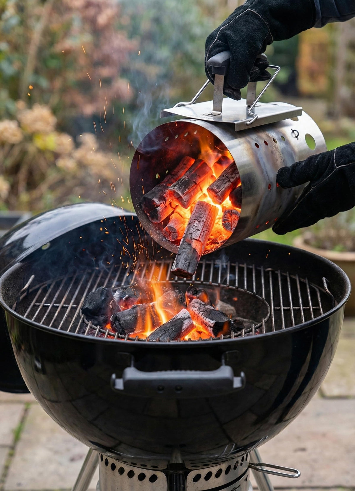 Integrated design with binchotan charcoal in The Bincho Grill starter