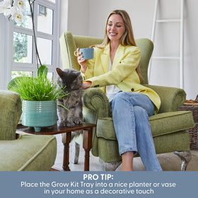 The Cat Ladies 4-inch sprout picture captures rapid growth in just days.