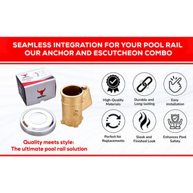 The Door Bull quick-install system enables fast, secure handrail or ladder mounting.
