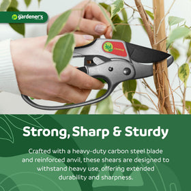 The Gardener's Friend enhanced safety latch prevents accidental closures.