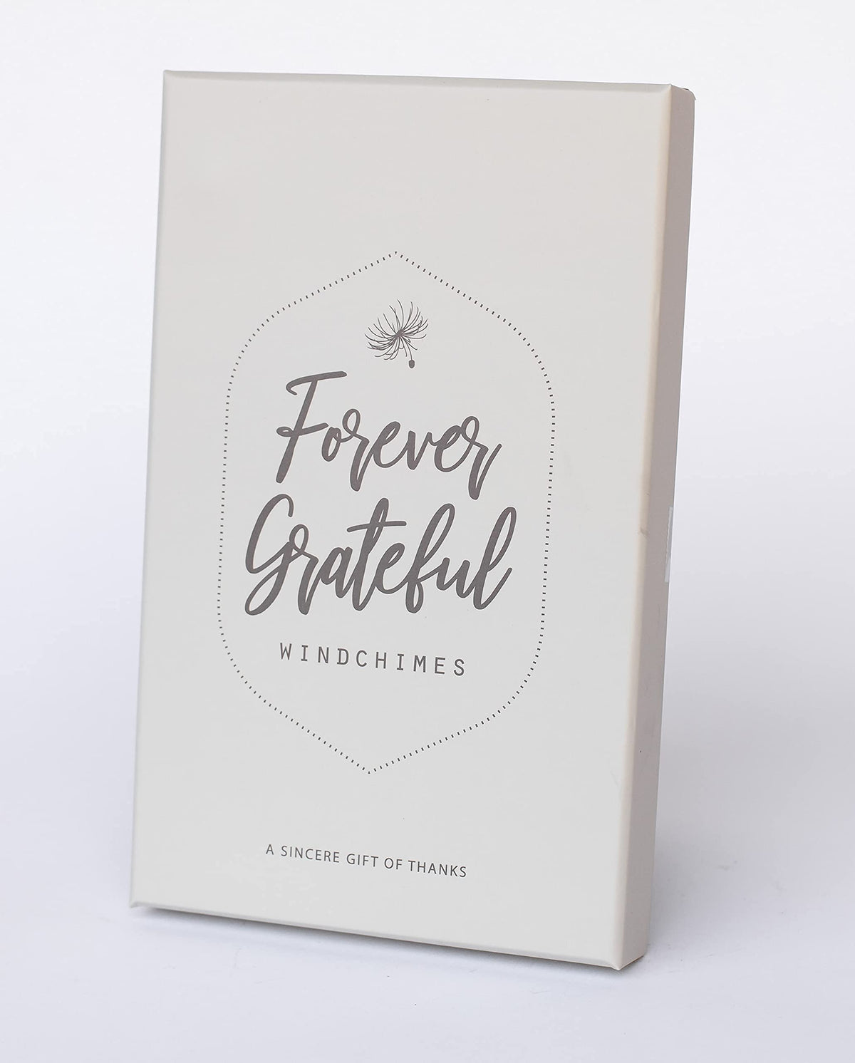 The Grandparent Gift Co Forever Grateful wind chime silver beads and crystal ball add elegance.