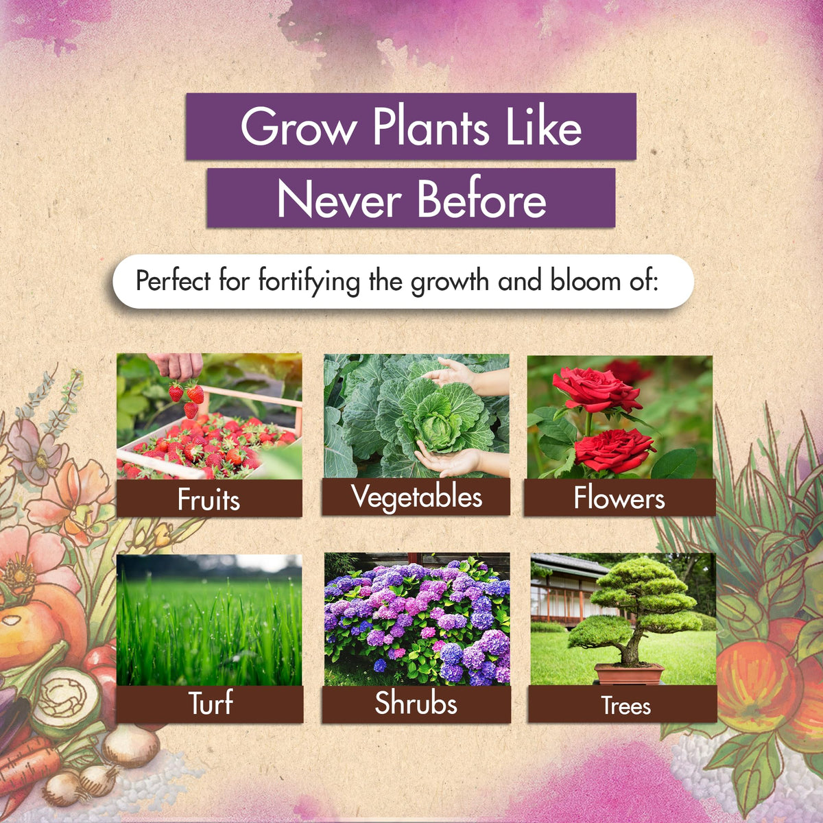 The Grow Co 5lb urea fertilizer promotes bigger blooms and fruit.
